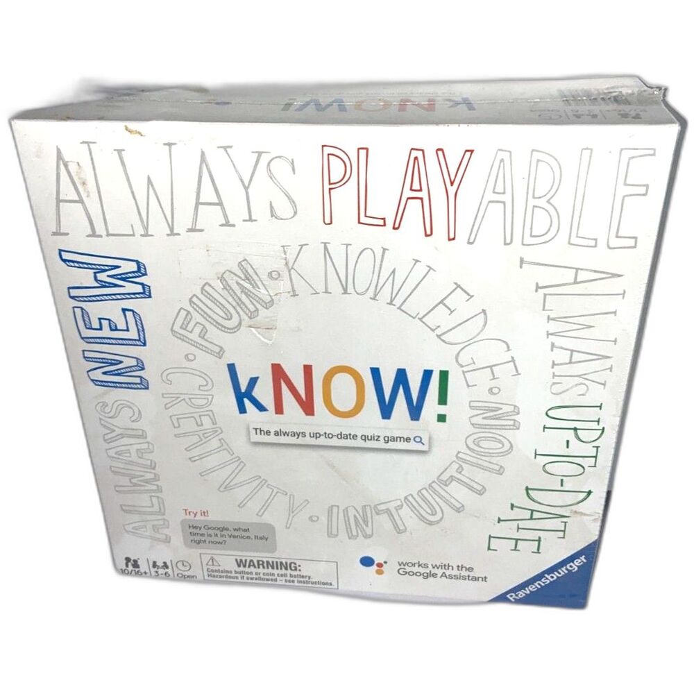Google kNOW! Family Boardgame The Always Up-to-Date Quiz Game NEW SEALED